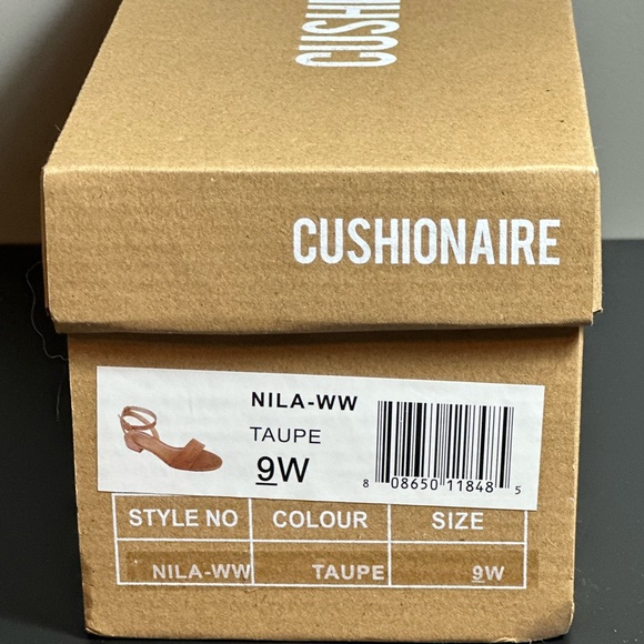 Cushionaire Women's Nila one band low block heel sandal (Wide) - Picture 4 of 4